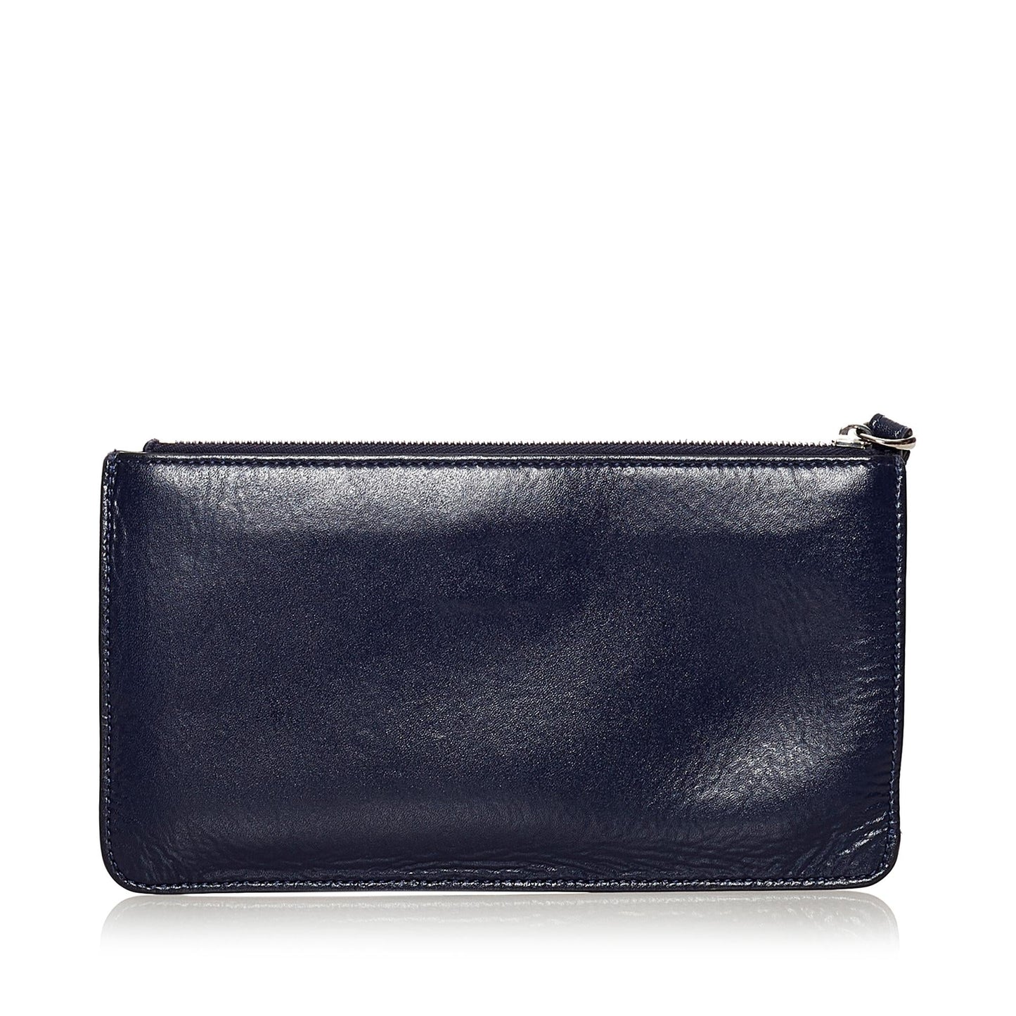 Fendi Studded Flat Leather Pouch
