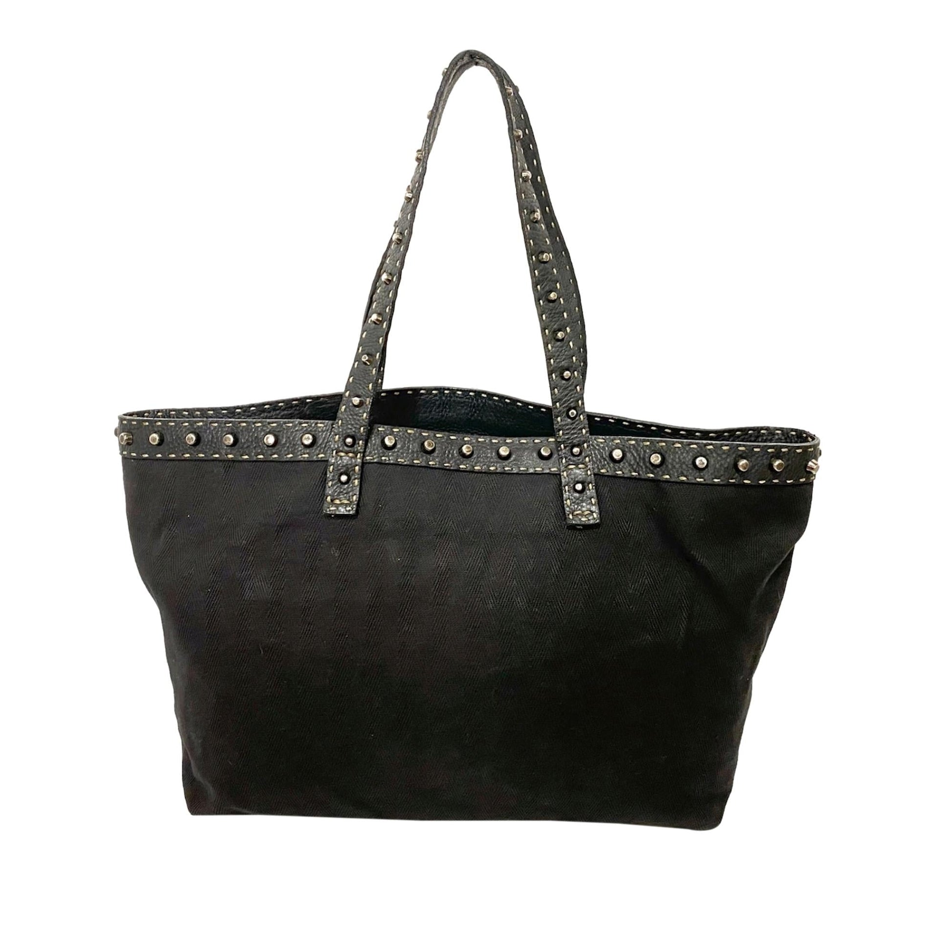 Fendi Studded Selleria Tote