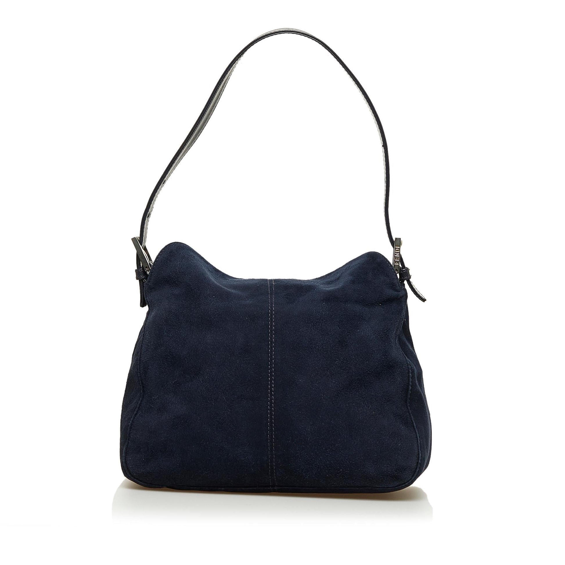 Fendi Suede Double Flap