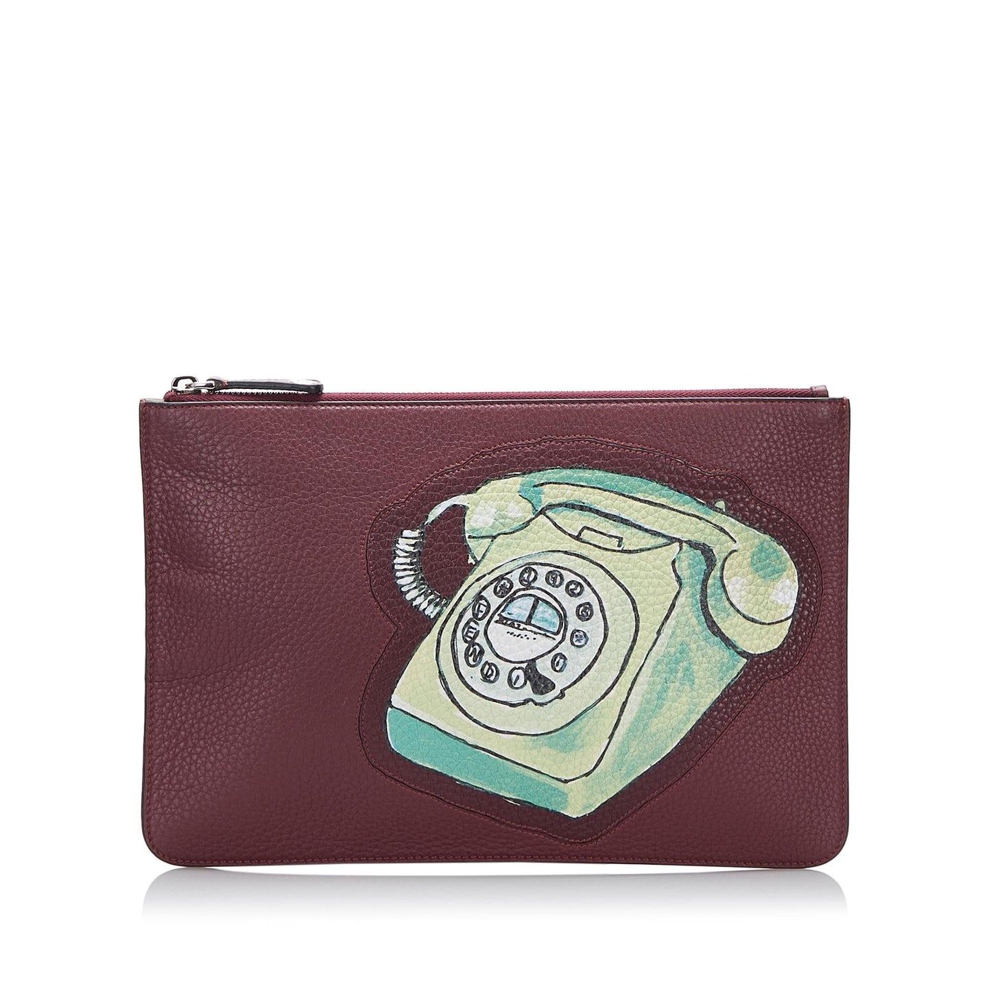 Fendi Telephone Leather Clutch (xvNet2)