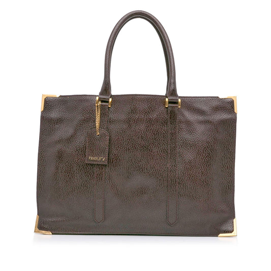 Fendi Textured Leather Classico No.4 Tote Bag (gSX2gy)