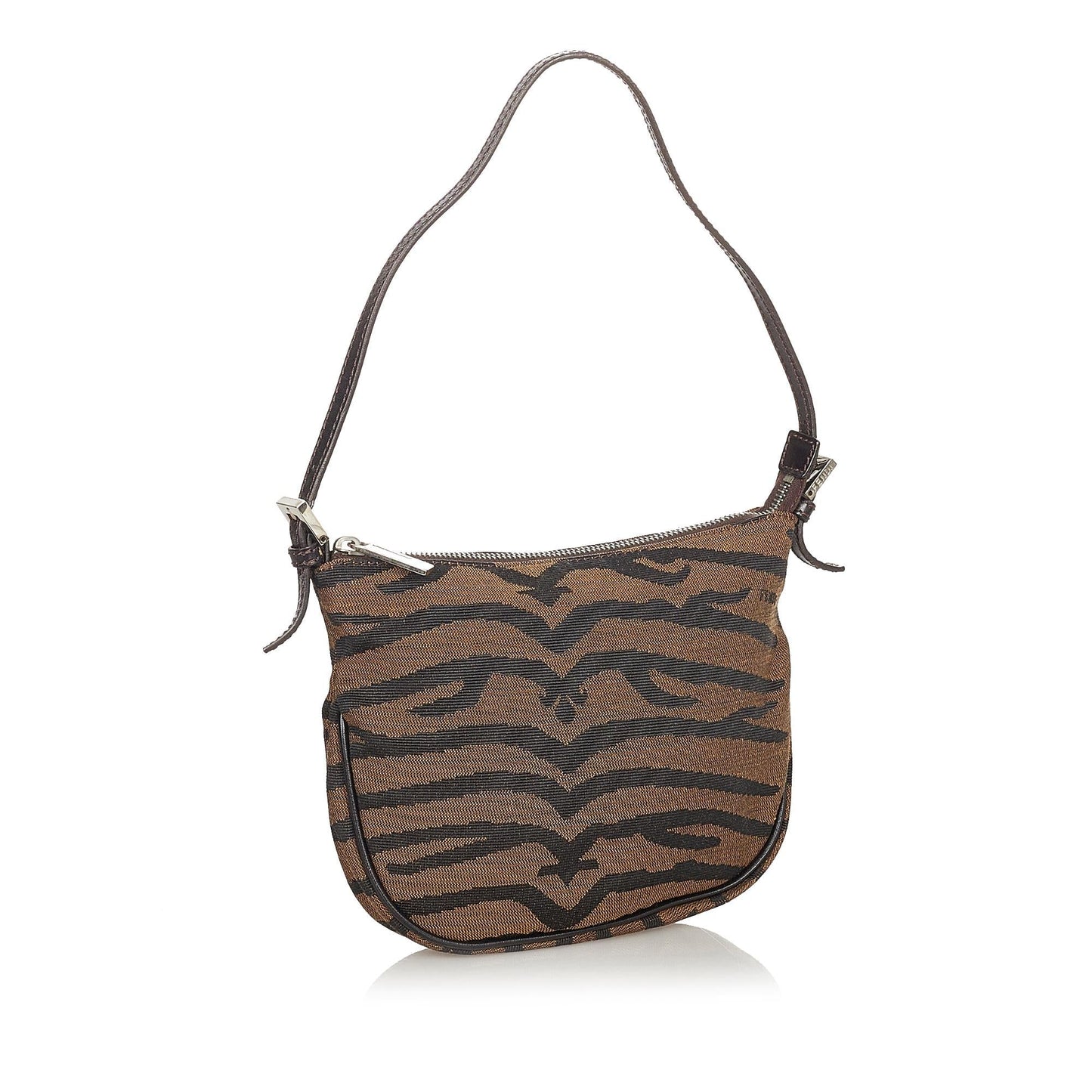 Fendi Tiger Print Canvas Shoulder Bag (24872)