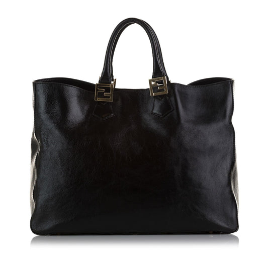 Fendi Twins Leather Tote Bag (5TD57t)