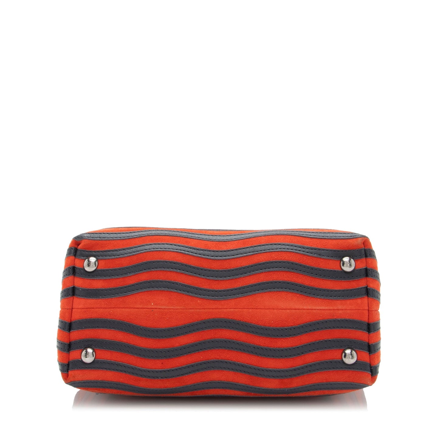 Fendi Quilted Leather Two Tone Dotcom Small Top Handle