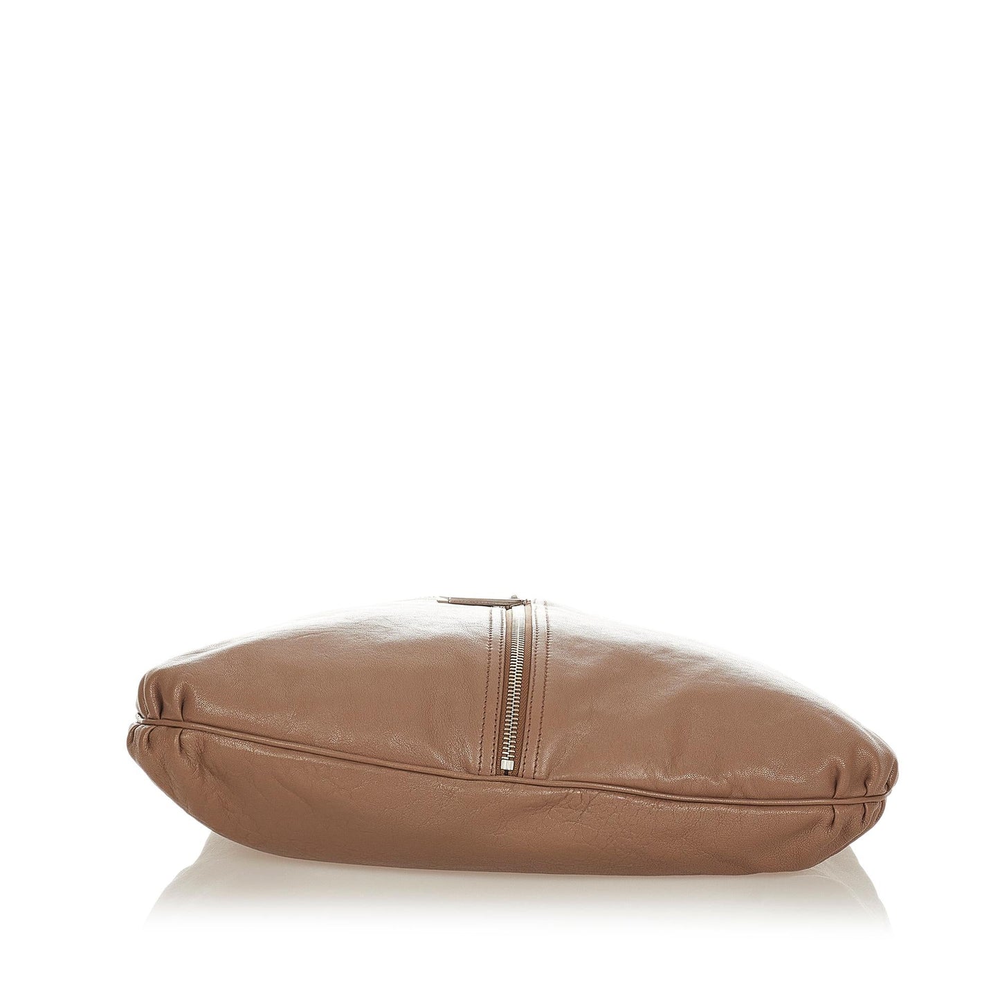 Fendi Unzipped Leather Shoulder Bag (25226)