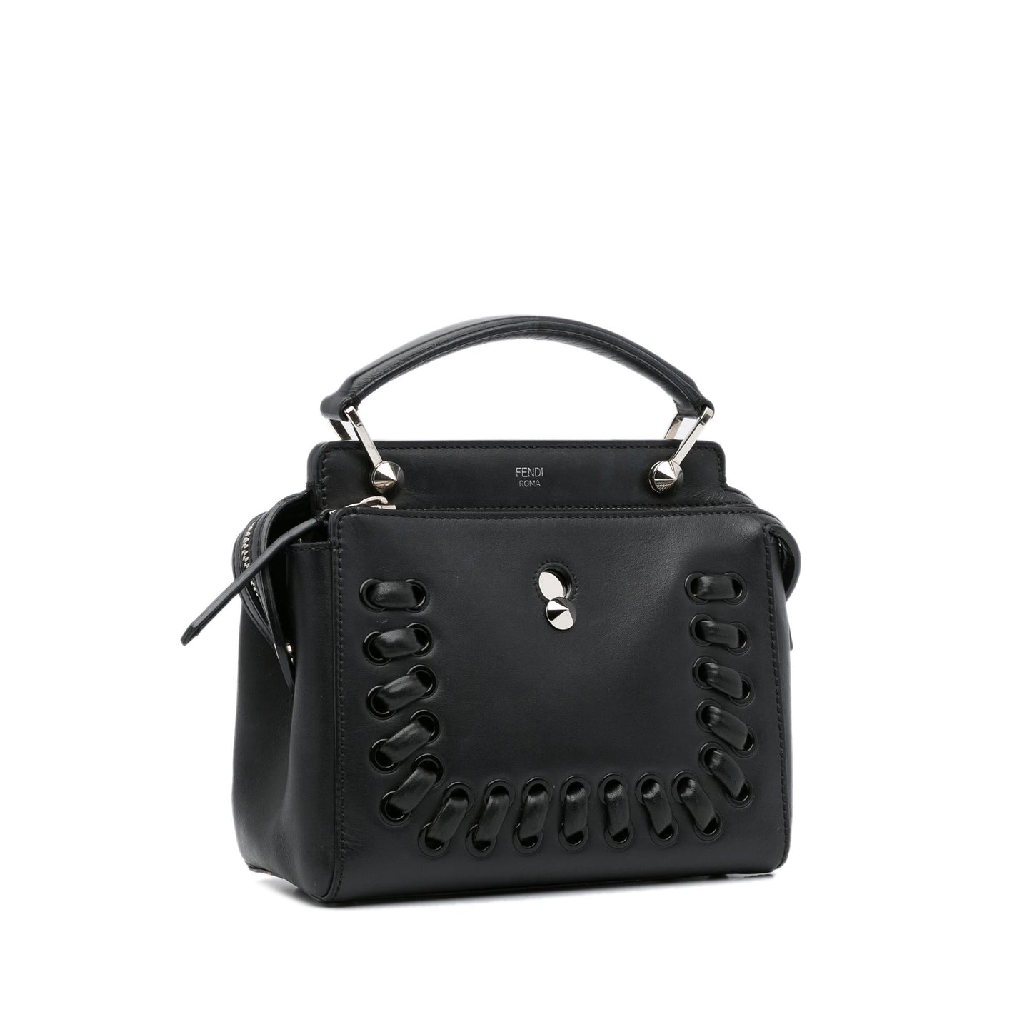 Fendi Whipstitch Dotcom Satchel (0K3gTl)