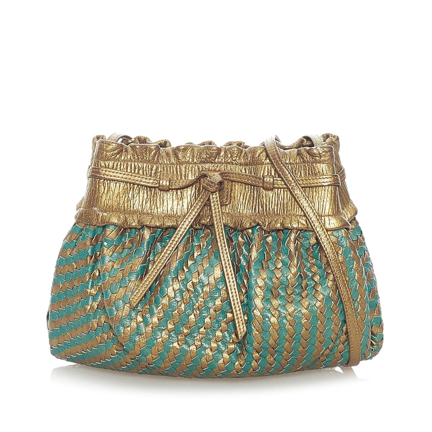 Fendi Woven Leather Bucket Bag