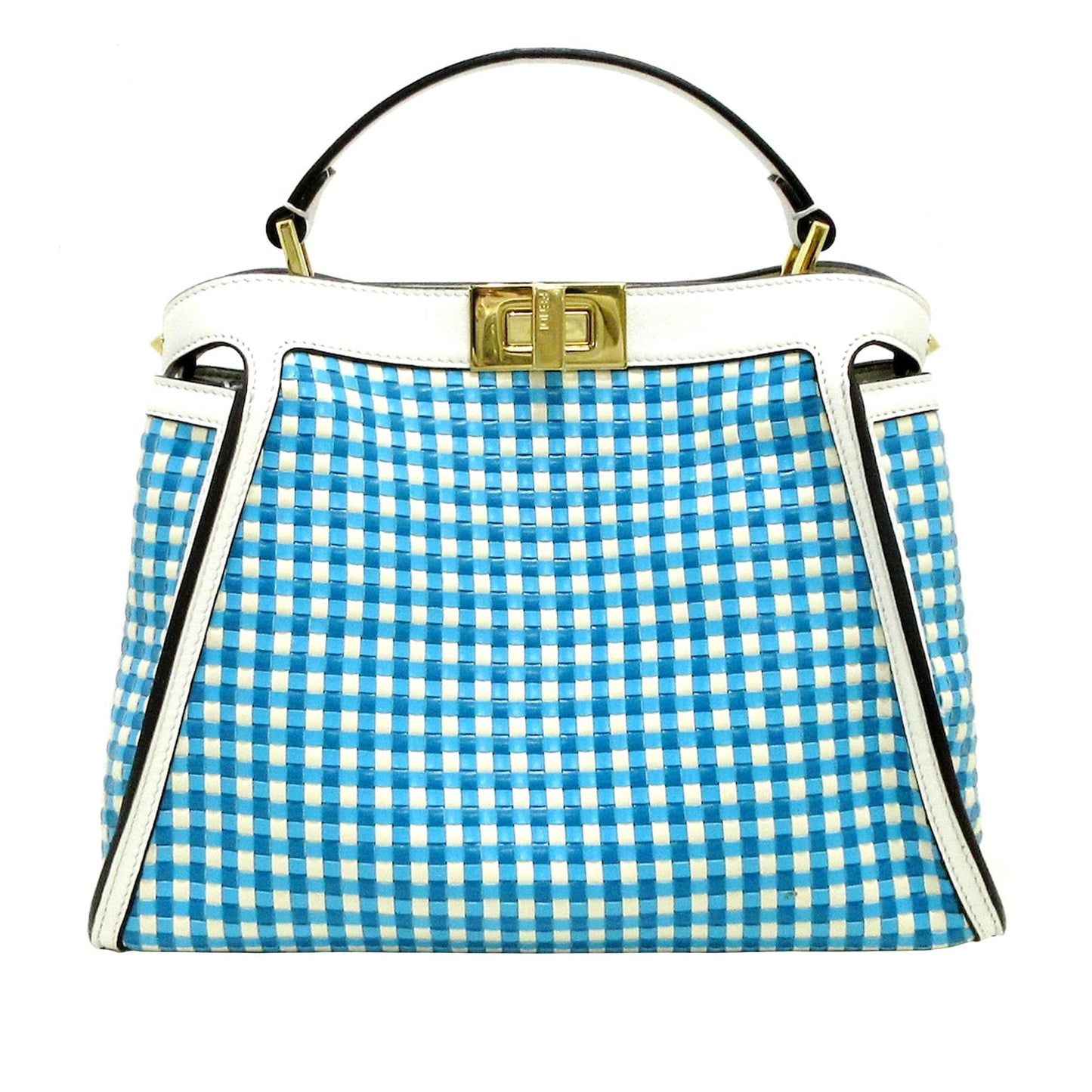 Fendi Woven Peekaboo Satchel (uY7B6k)