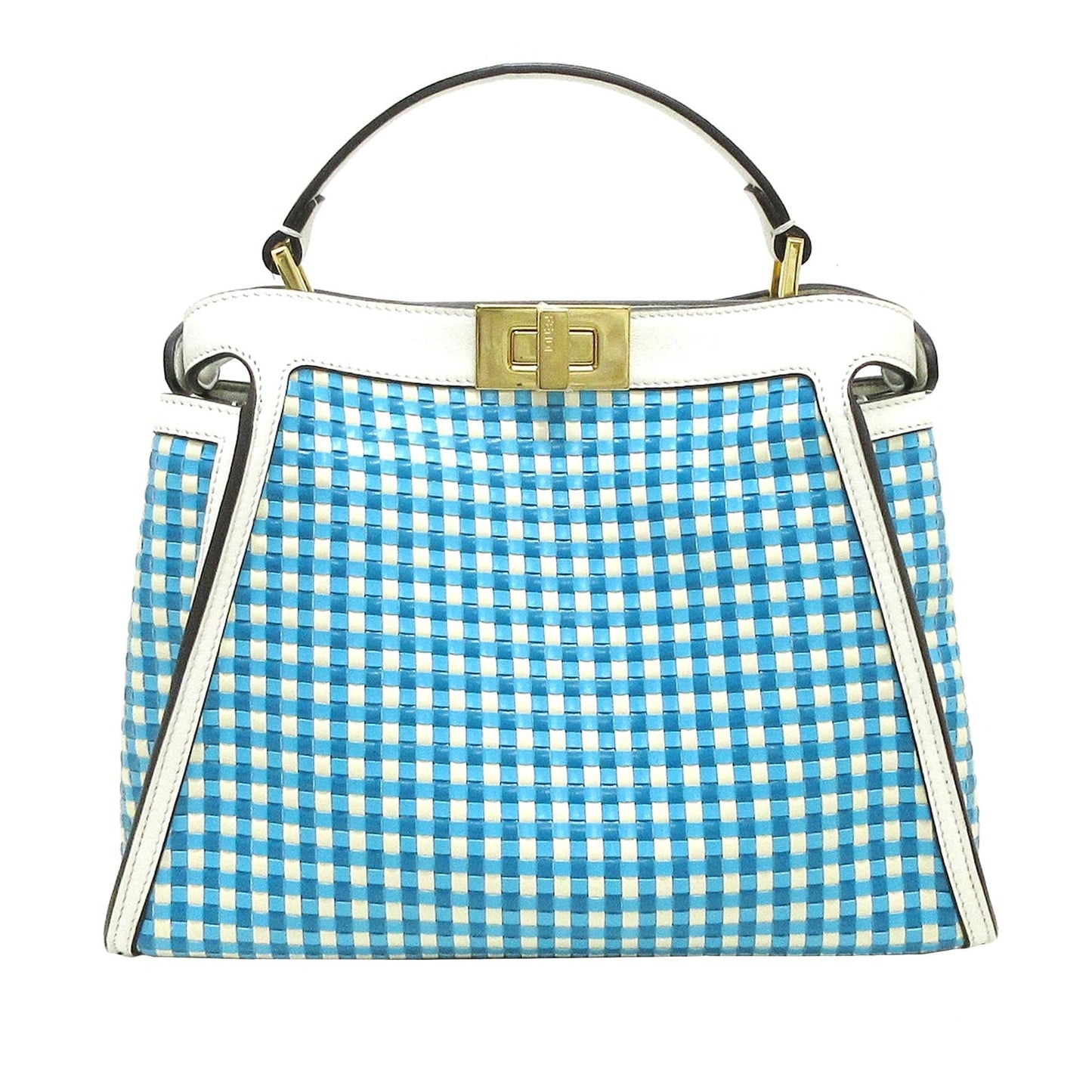 Fendi Woven Peekaboo Satchel (uY7B6k)