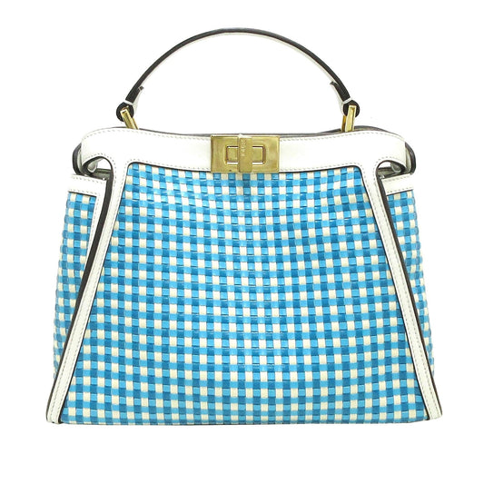 Fendi Woven Peekaboo Satchel (uY7B6k)