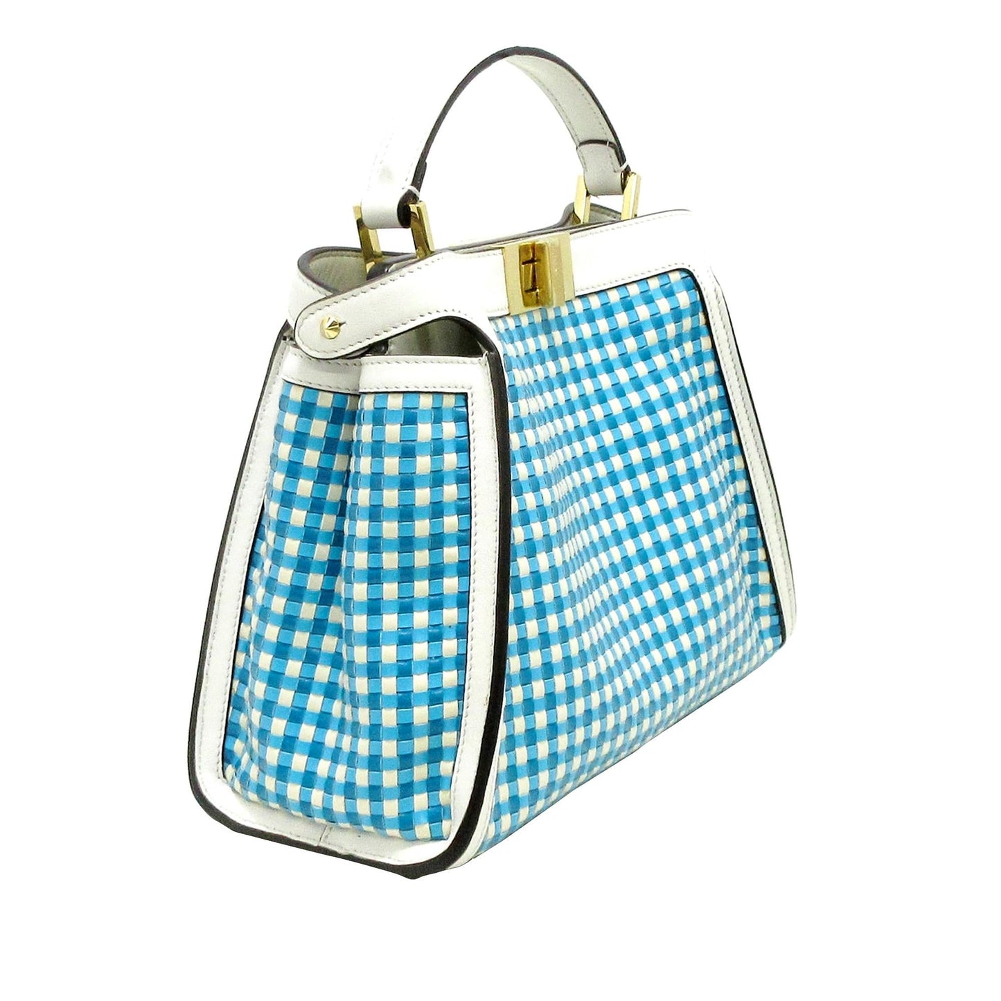 Fendi Woven Peekaboo Satchel (uY7B6k)