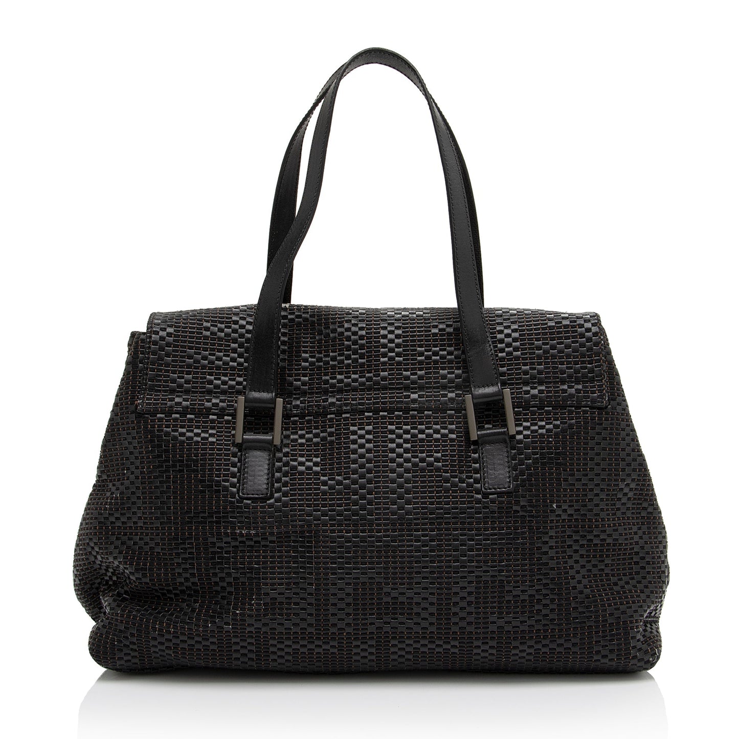 Fendi Woven Zucca Leather Forever Large Shoulder Bag (SHF-QqfMFO)
