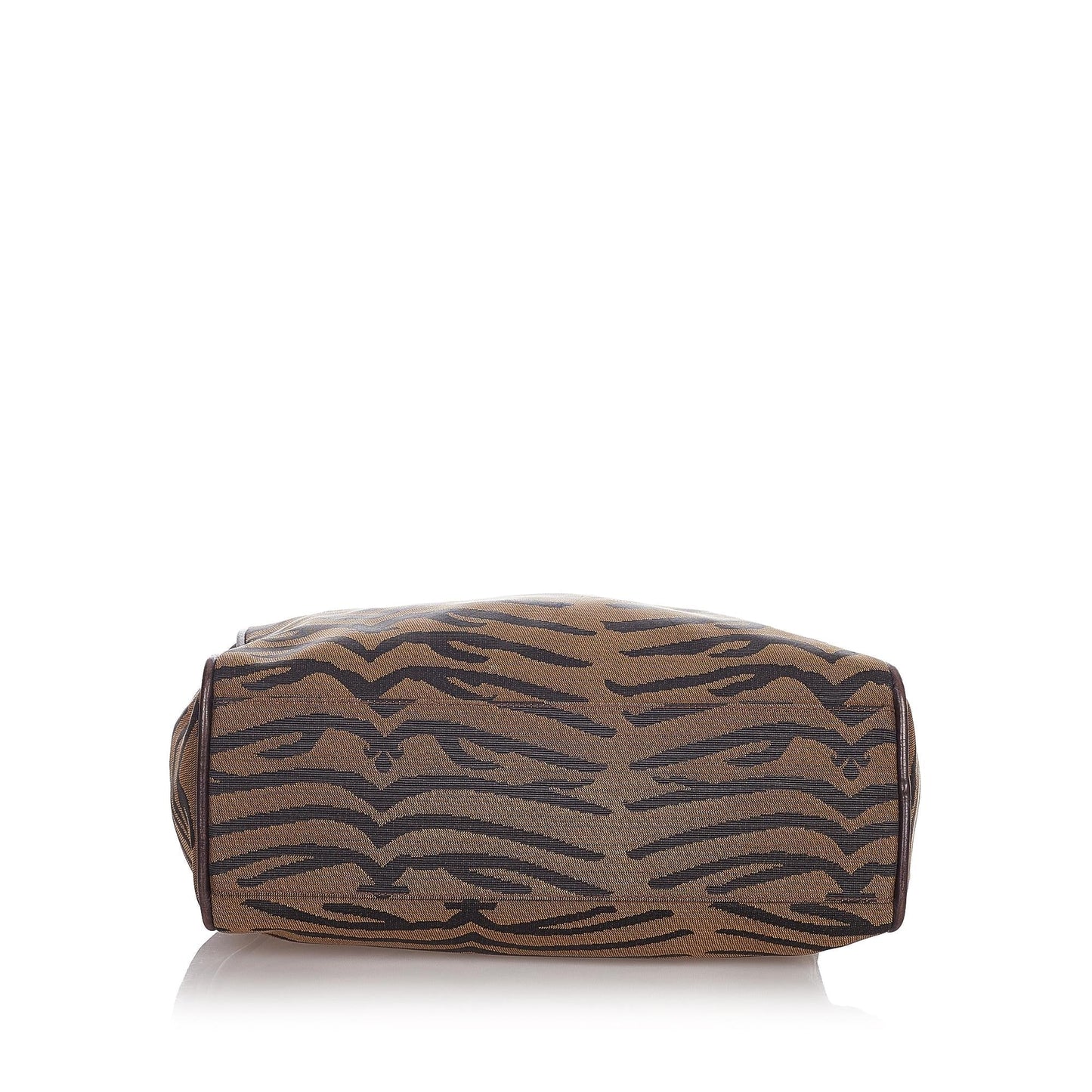 Fendi Zebra Print Canvas Handbag (23929)