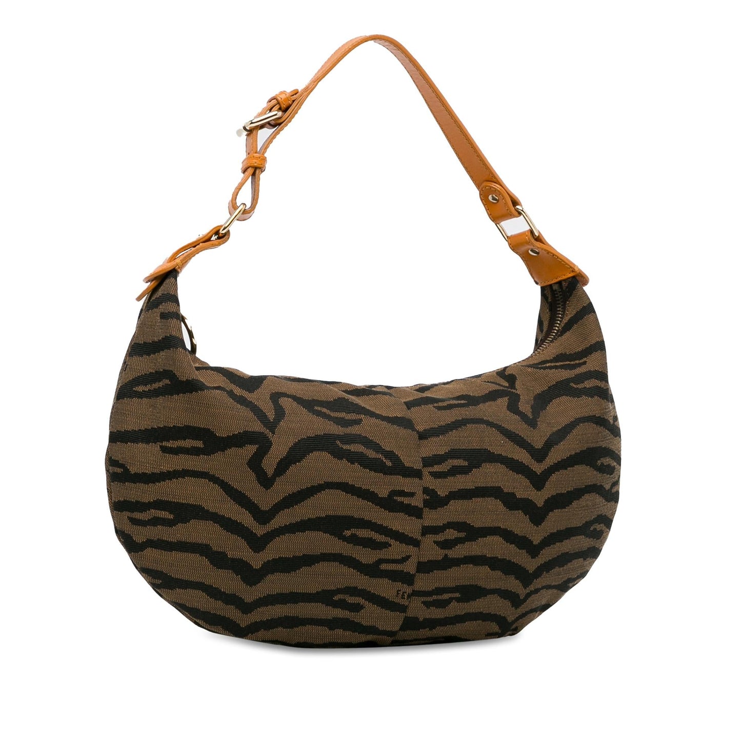 Fendi Zebra Print Canvas Hobo (RSZLfY)