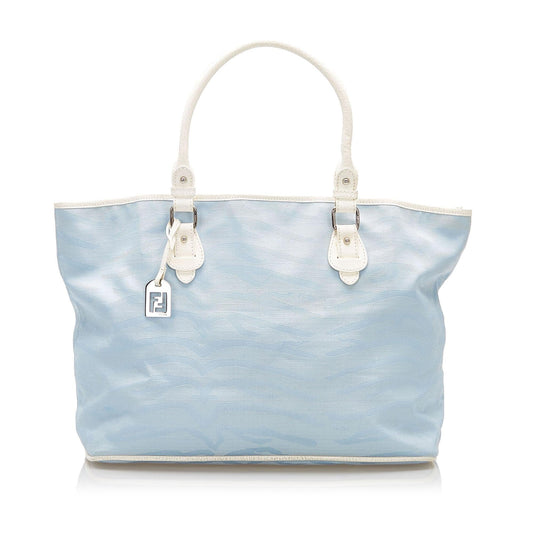 Fendi Zebra Print Canvas Tote Bag (22880)