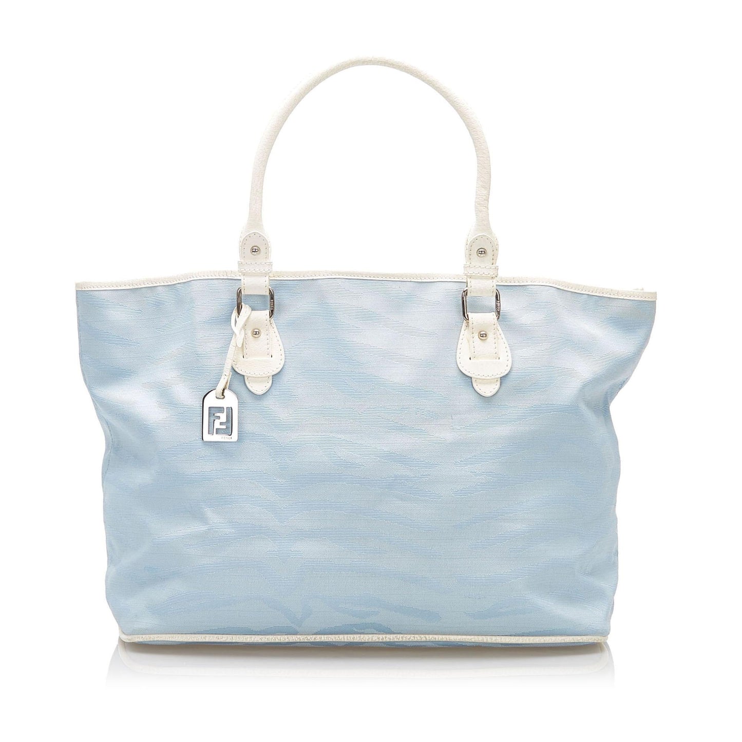 Fendi Zebra Print Canvas Tote Bag (32381)