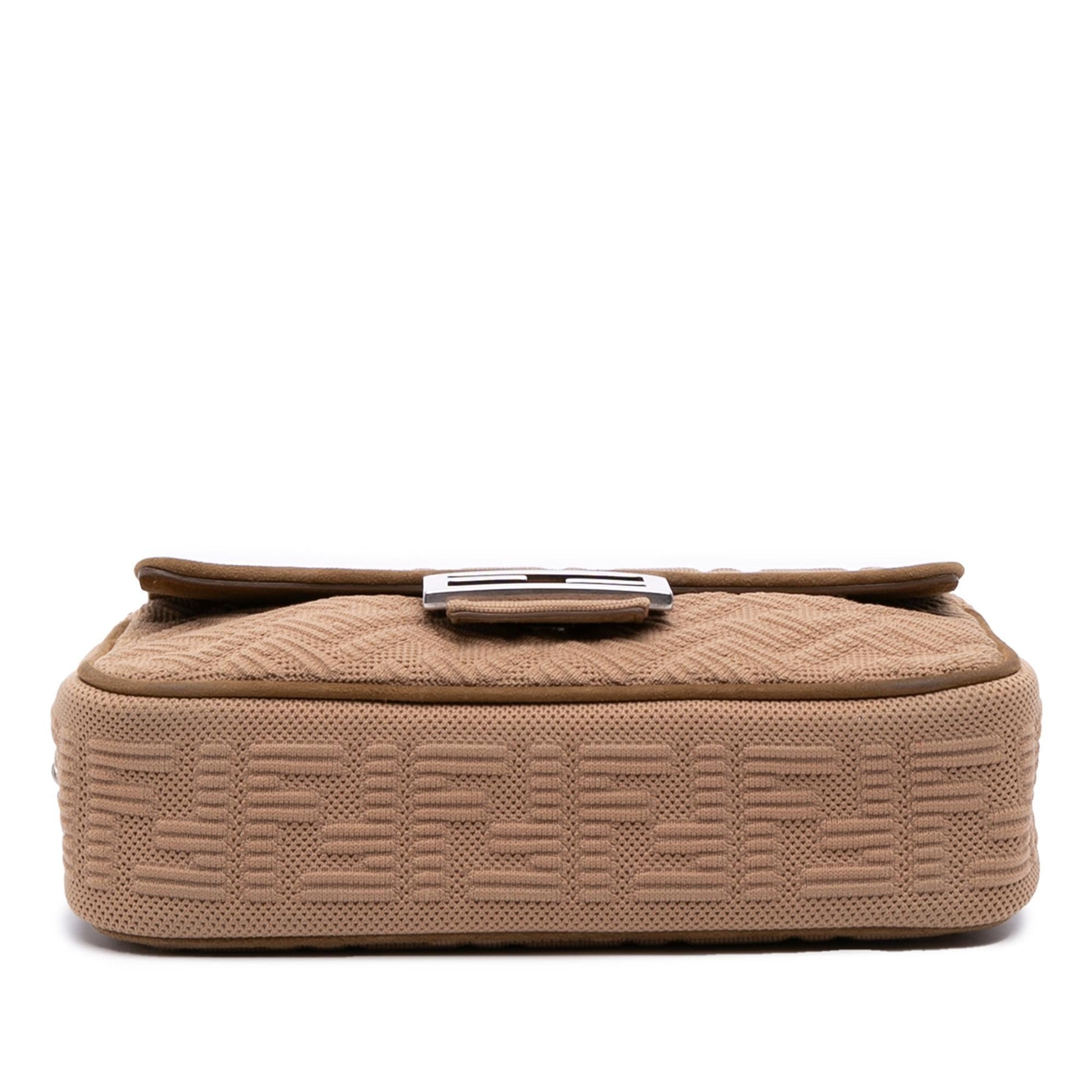 Fendi Zucca Canvas Chain Midi Baguette
