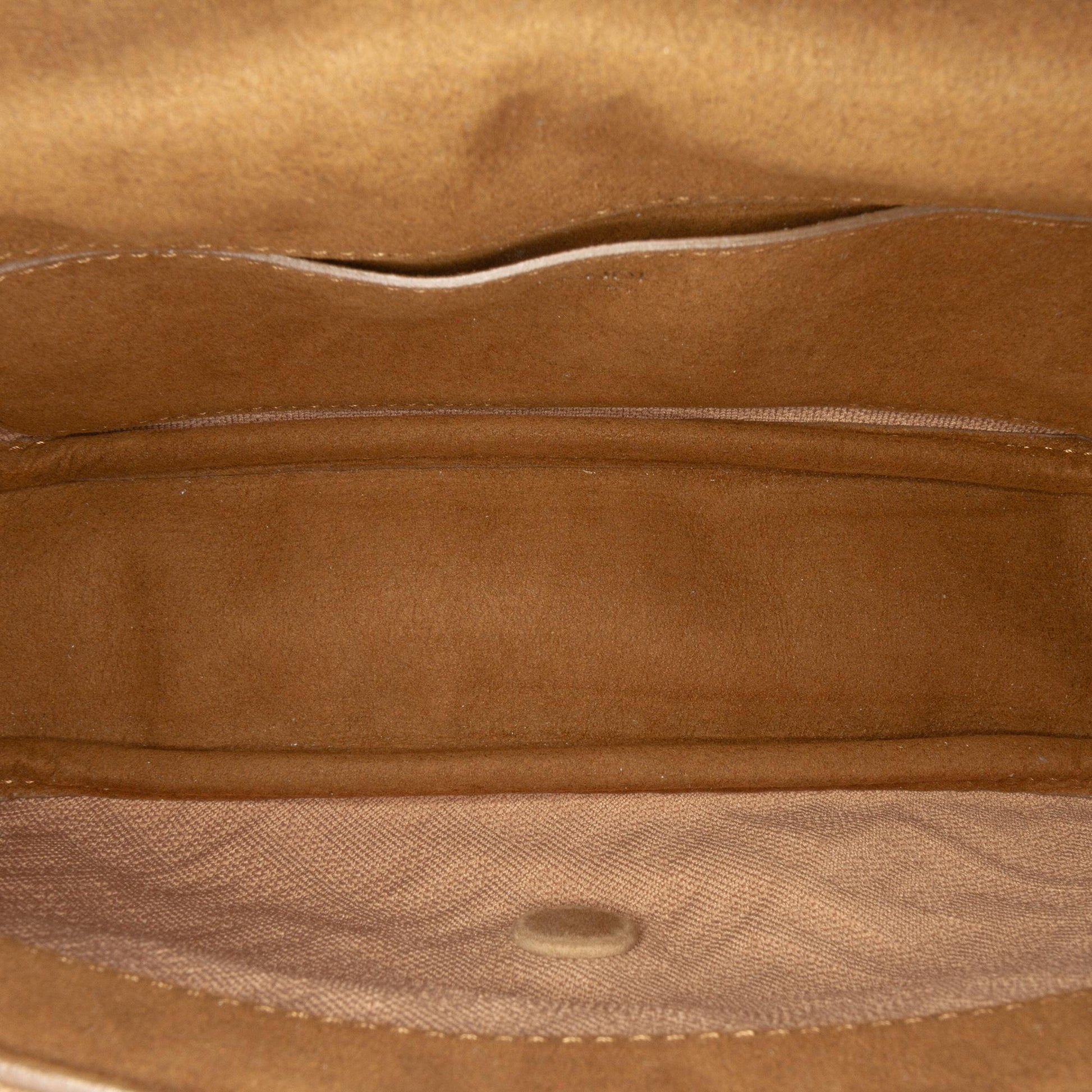 Fendi Zucca Canvas Chain Midi Baguette