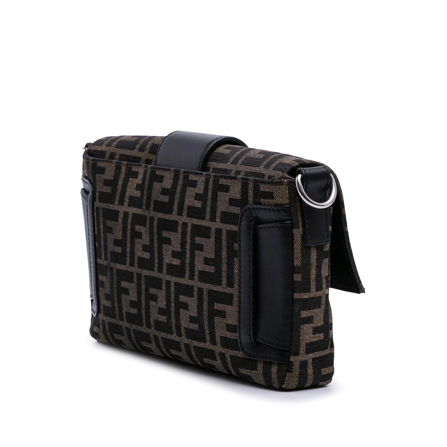 Fendi Zucca Canvas Convertible Baguette Satchel