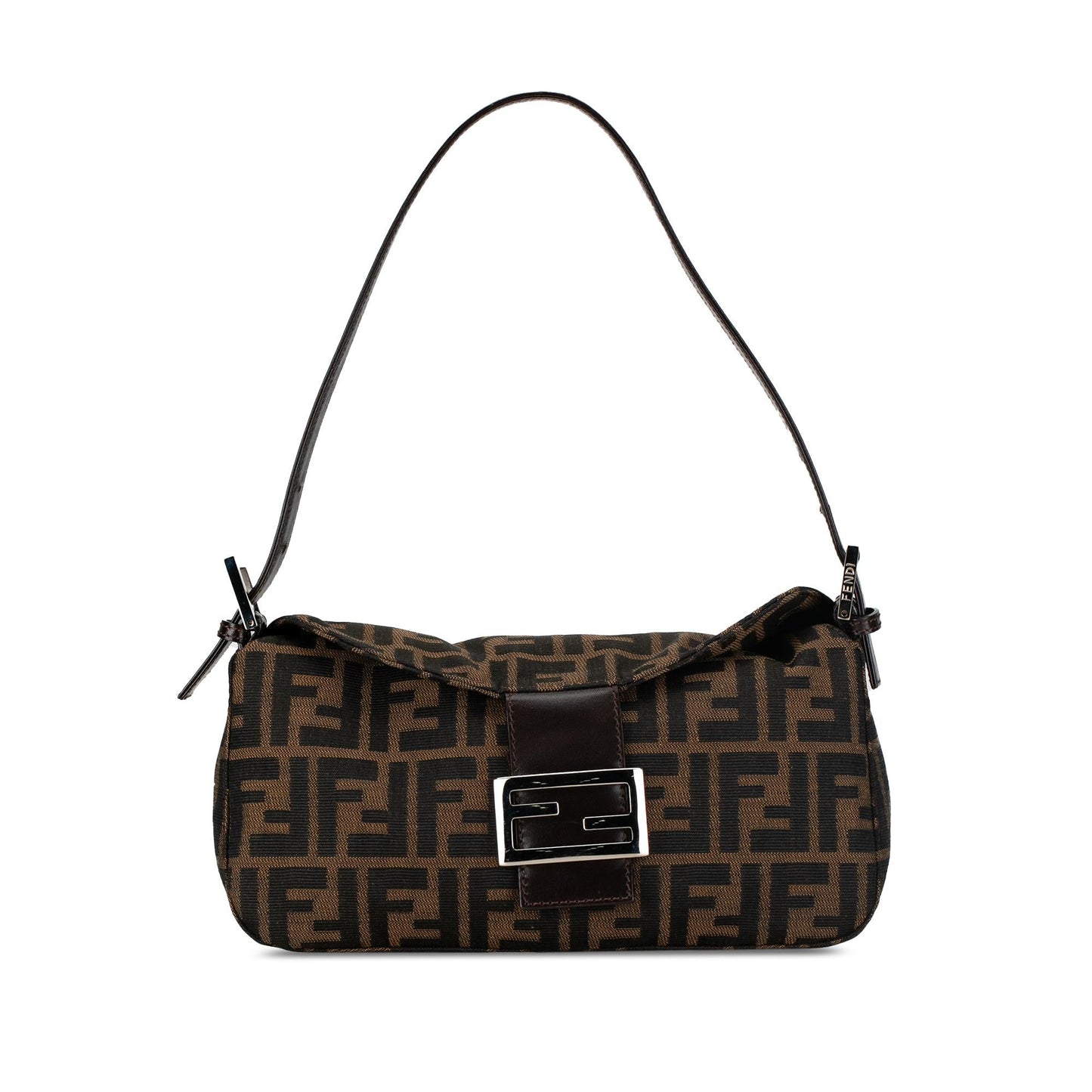 Fendi Zucca Canvas Double Flap Shoulder Bag (k4mhEM)