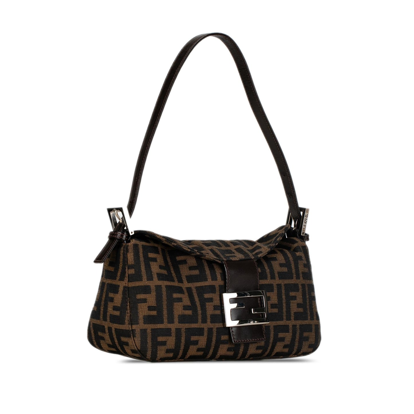 Fendi Zucca Canvas Double Flap Shoulder Bag (k4mhEM)