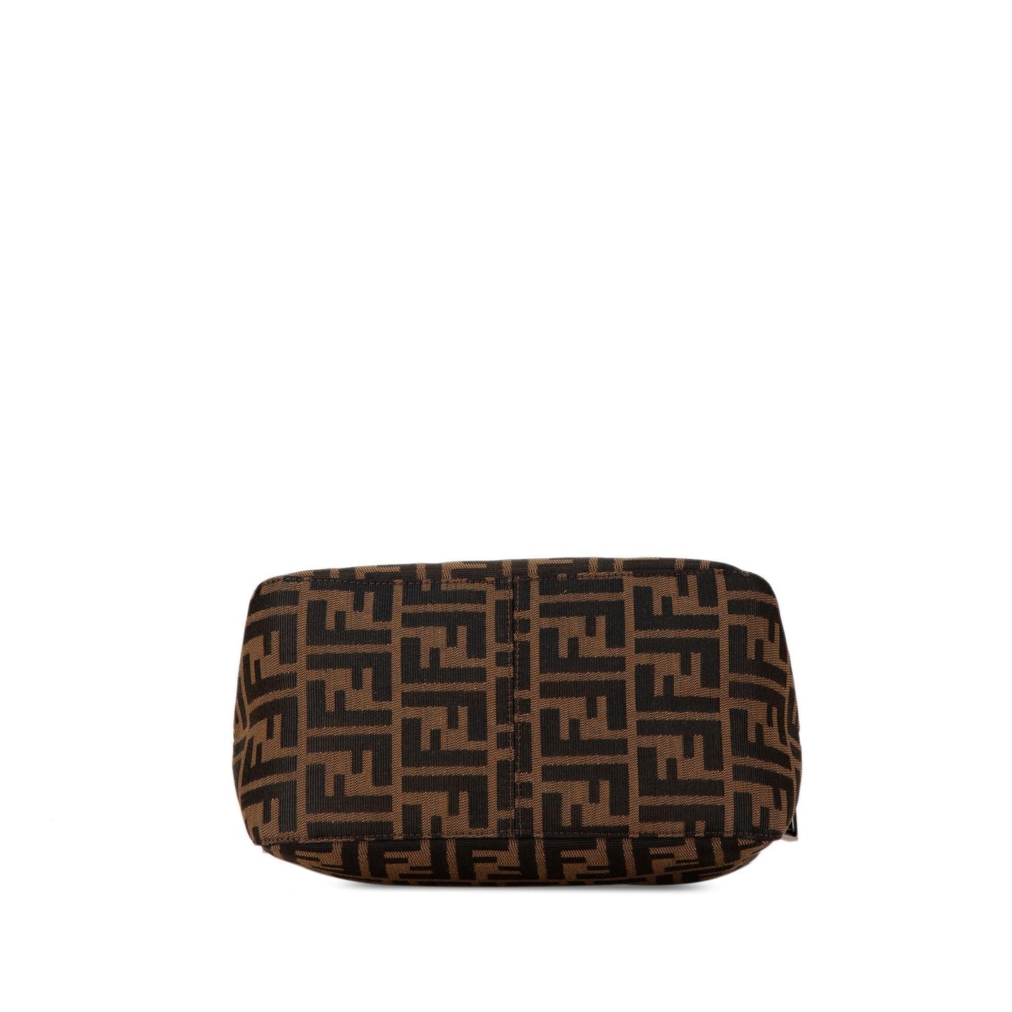Fendi Zucca Canvas Double Flap Shoulder Bag (5160t3)