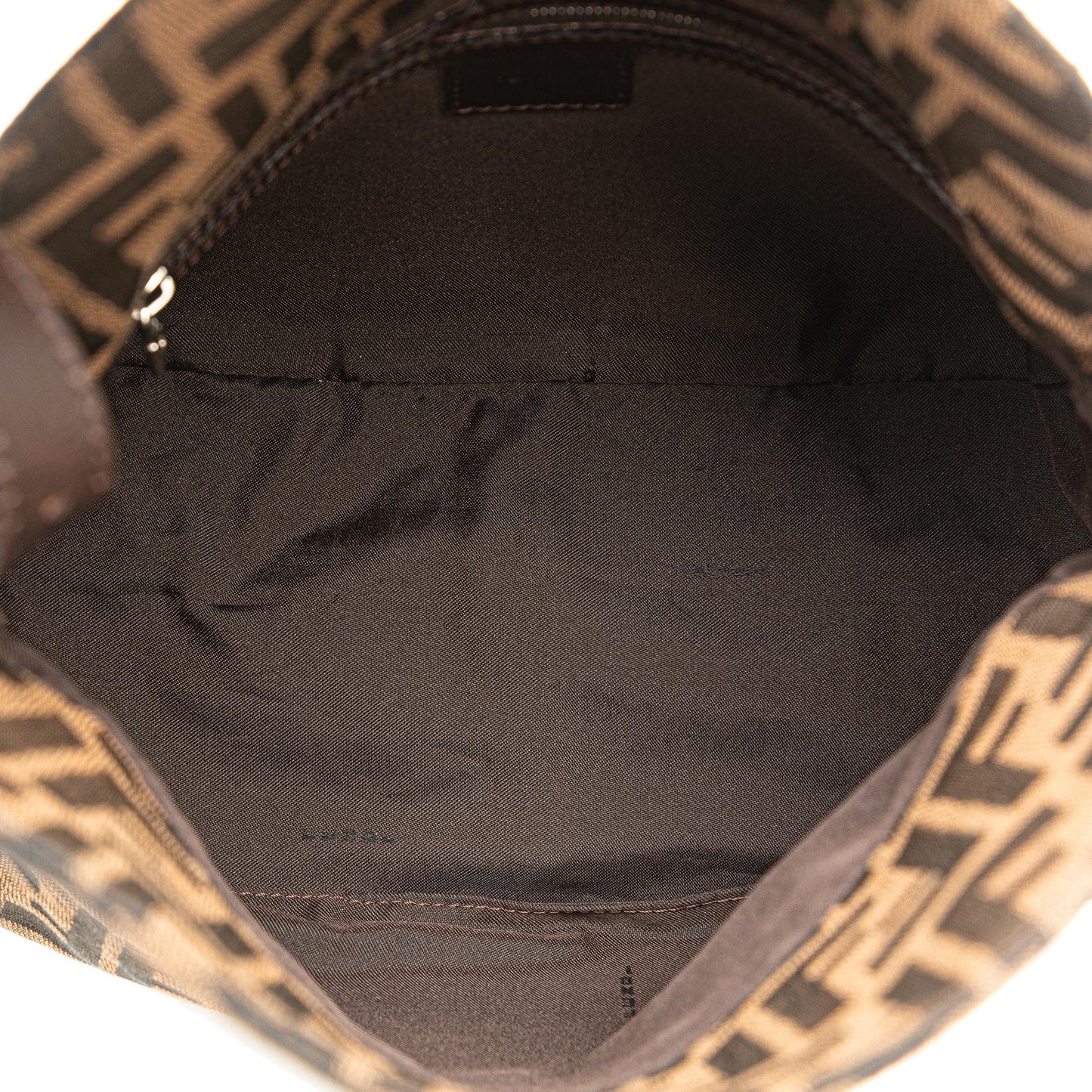 Fendi Zucca Canvas Double Flap Shoulder Bag (ulez5F)