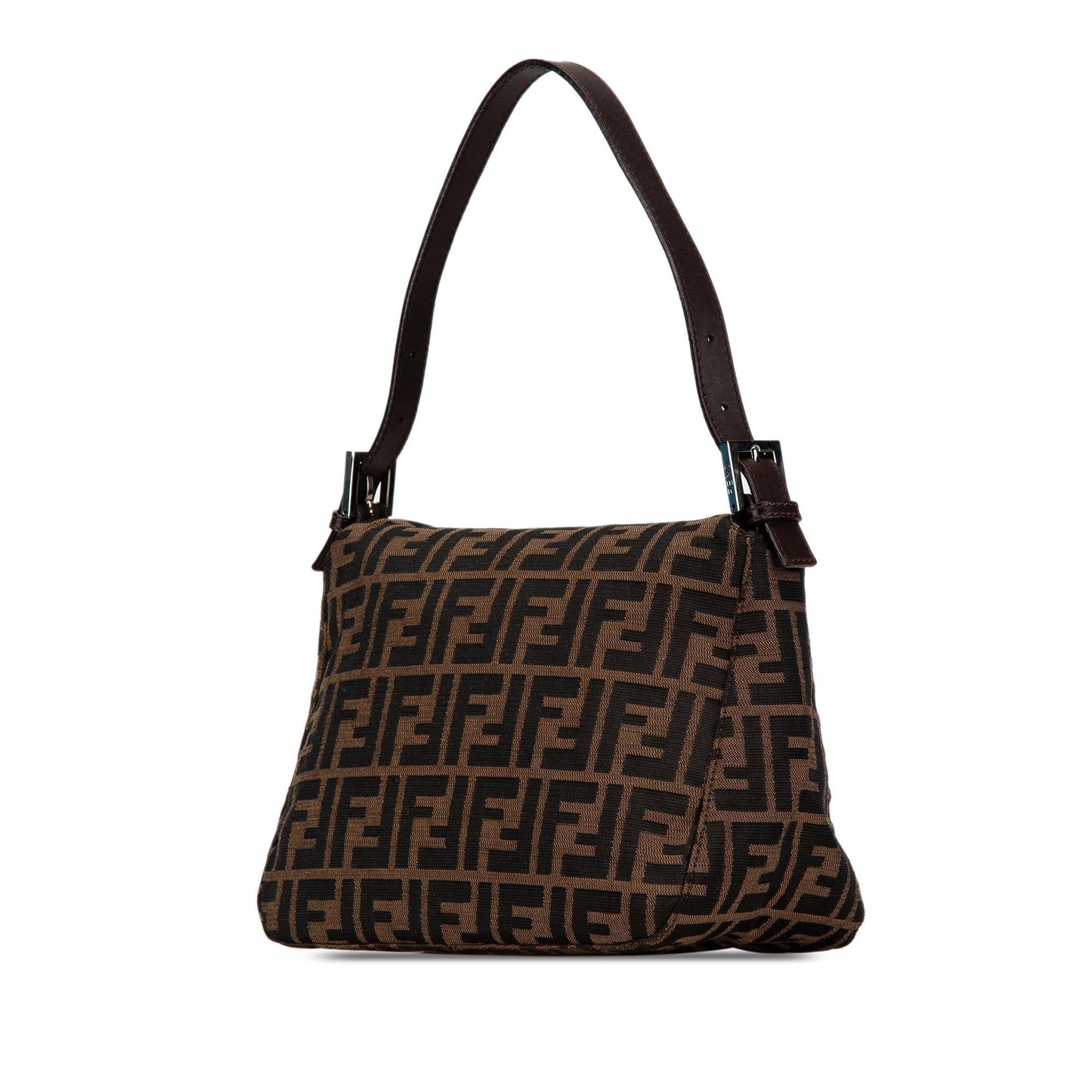 Fendi Zucca Canvas Double Flap Shoulder Bag (ulez5F)