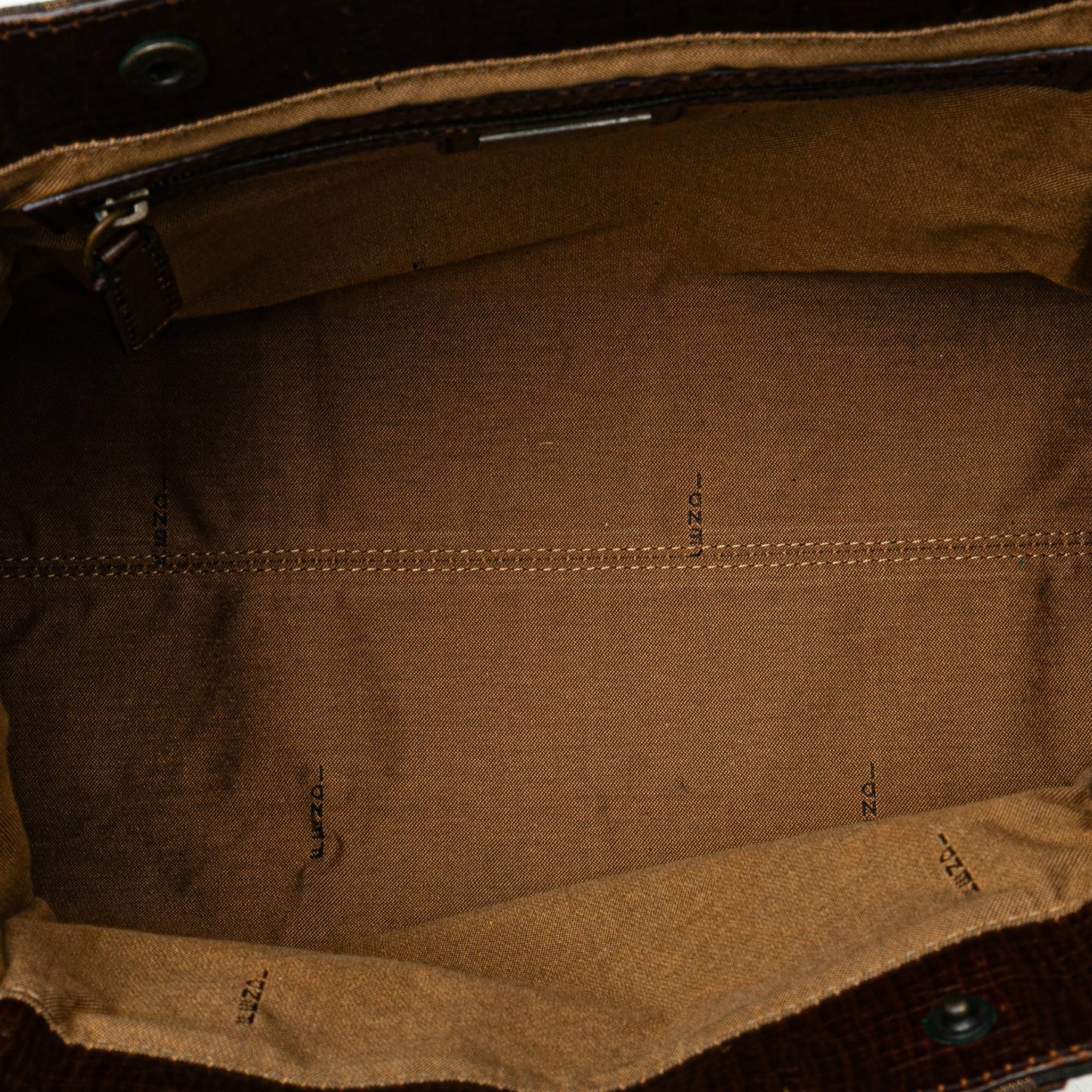 Fendi Zucca Raffia Roll Tote