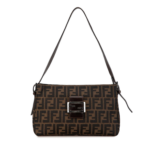 Fendi Zucca Canvas Flap Shoulder Bag (PNNTeW)