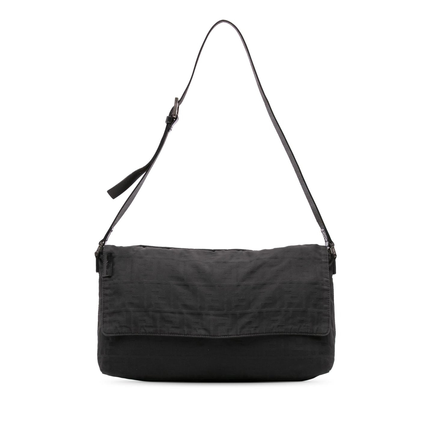 Fendi Zucca Canvas Flap Shoulder Bag