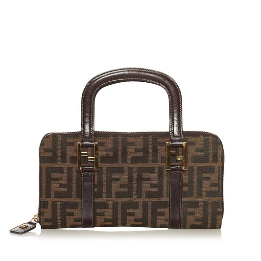 Fendi Zucca Canvas Handbag (34608)