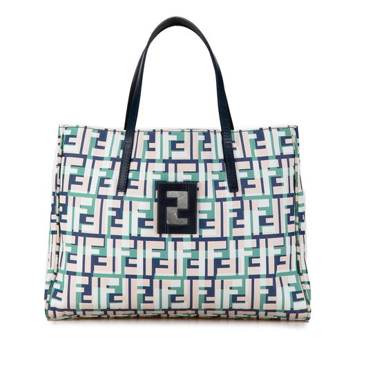 Fendi Zucca Canvas Multicolor Handbag