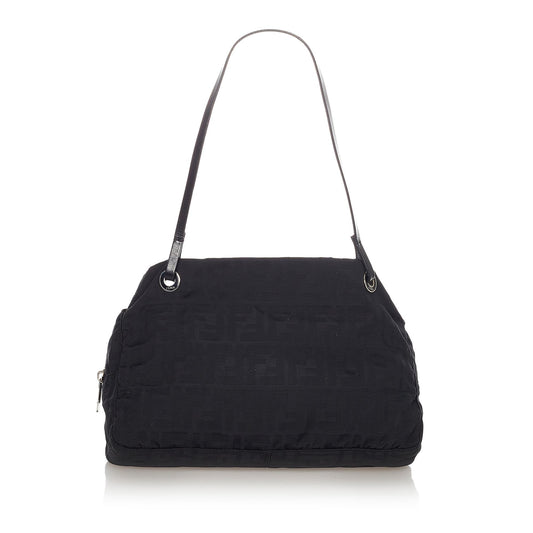 Fendi Zucca Canvas Shoulder Bag (23454)