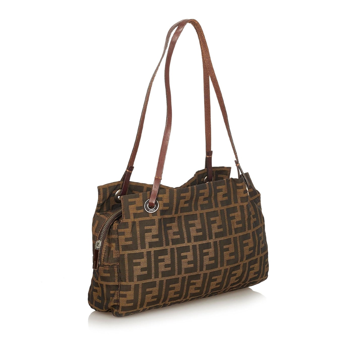 Fendi Zucca Canvas Shoulder Bag (26289)