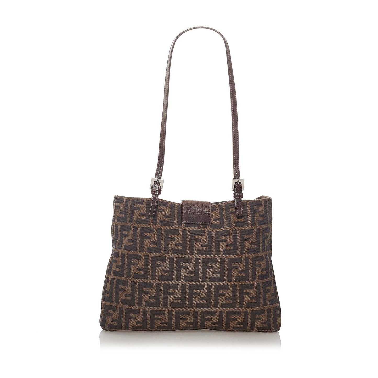 Fendi Zucca Canvas Shoulder Bag (28055)