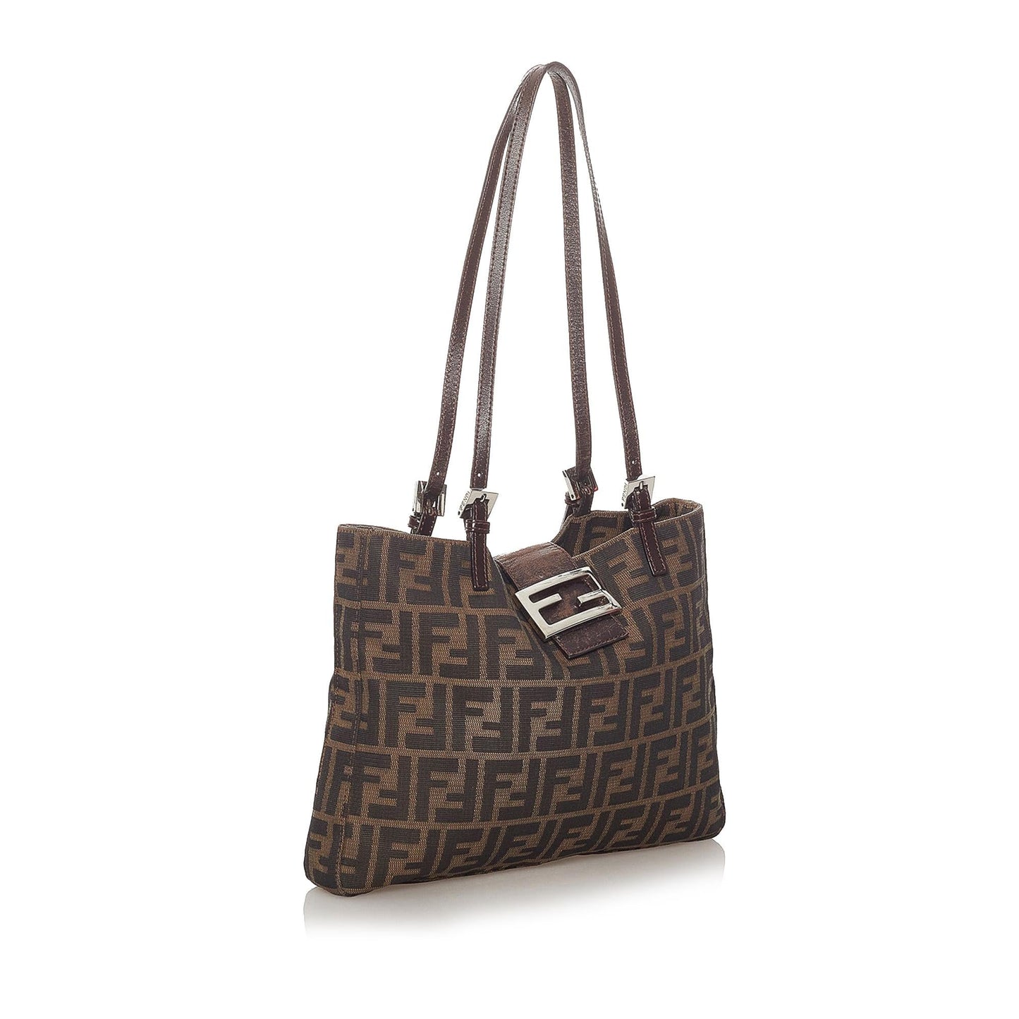 Fendi Zucca Canvas Shoulder Bag (28055)