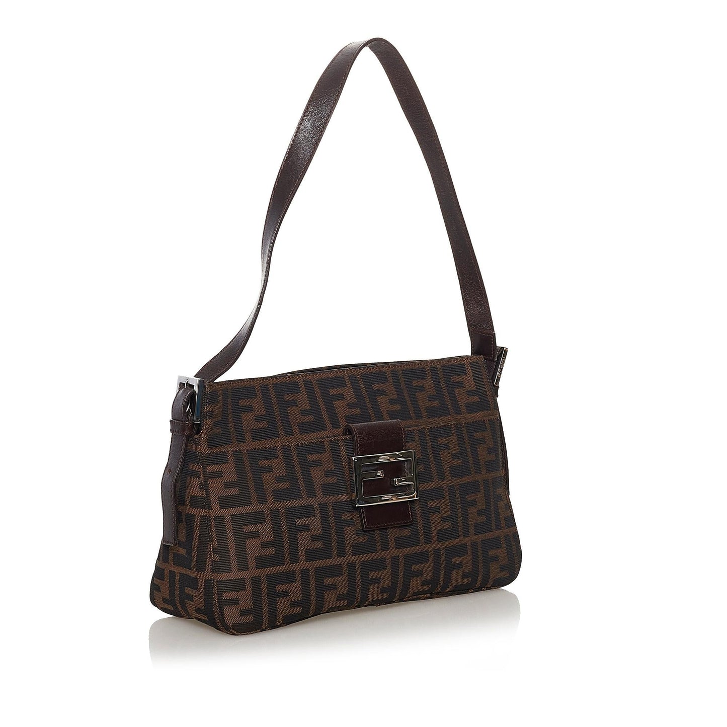 Fendi Zucca Canvas Shoulder Bag (33332)