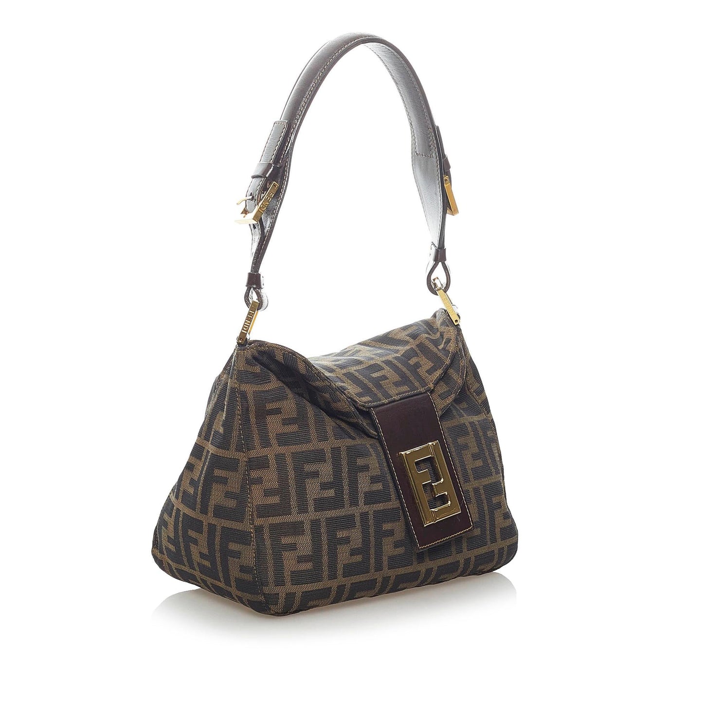 Fendi Zucca Canvas Shoulder Bag (33334)