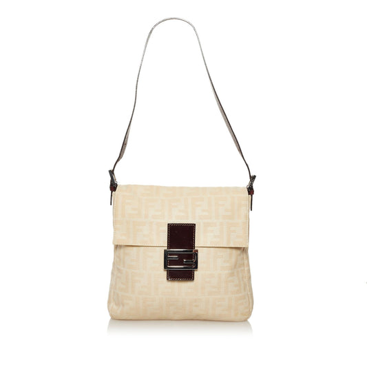 Fendi Zucca Canvas Shoulder Bag (34841)