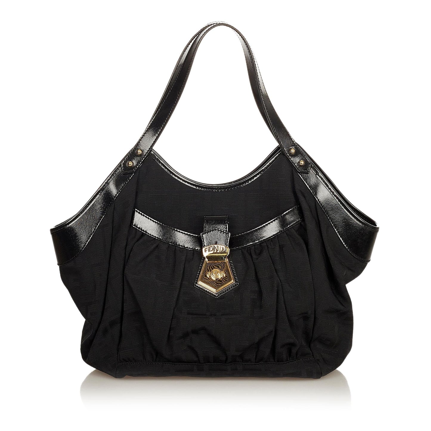 Fendi Zucca Canvas Shoulder Bag (36077)