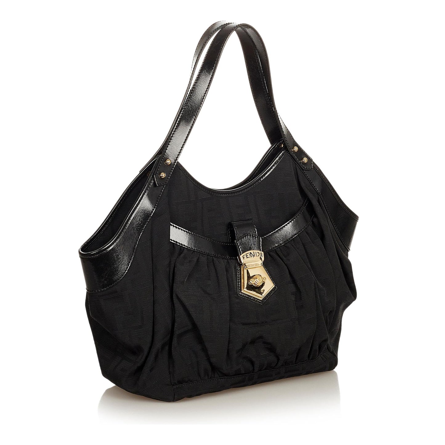 Fendi Zucca Canvas Shoulder Bag (36077)