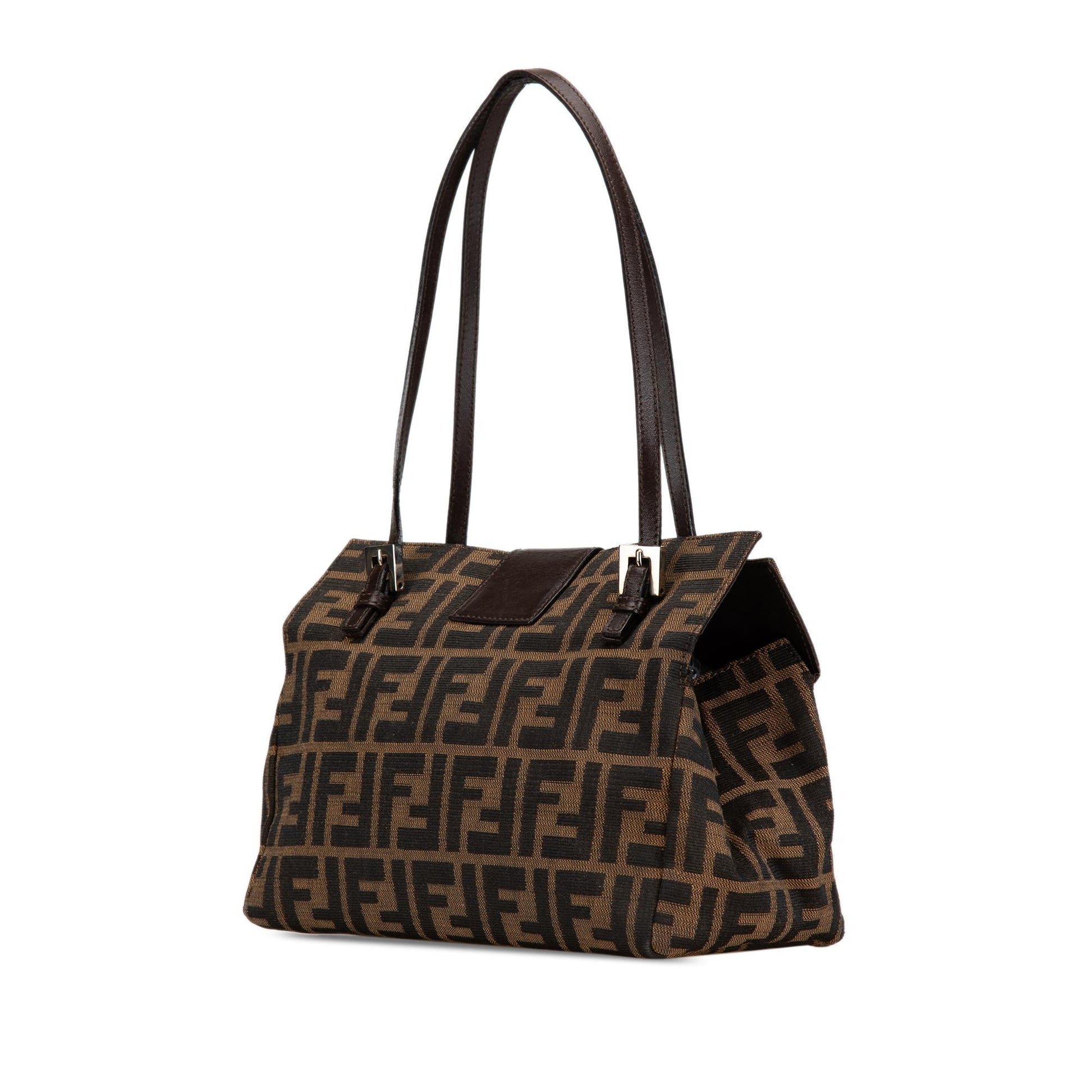 Fendi Zucca Canvas Shoulder Bag (SHG-go7jDs)