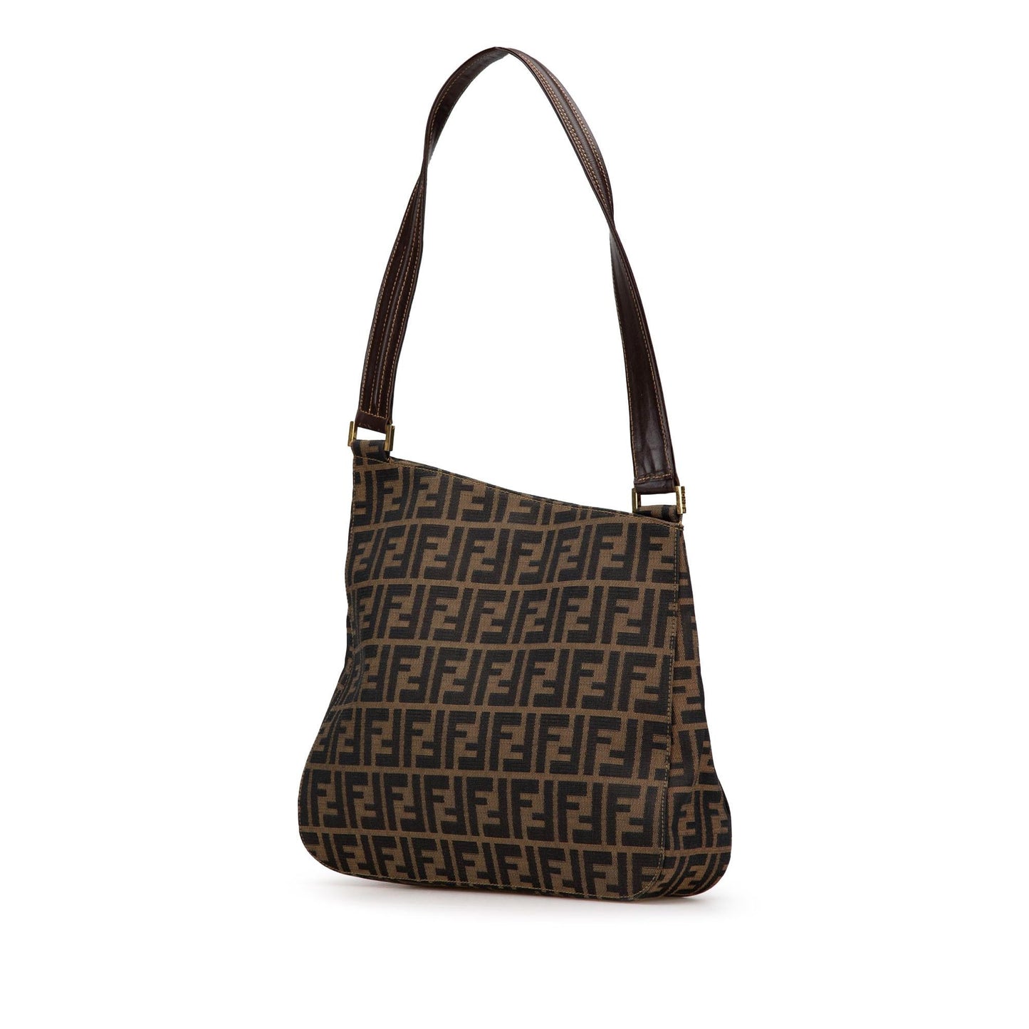 Fendi Zucca Canvas Shoulder Bag