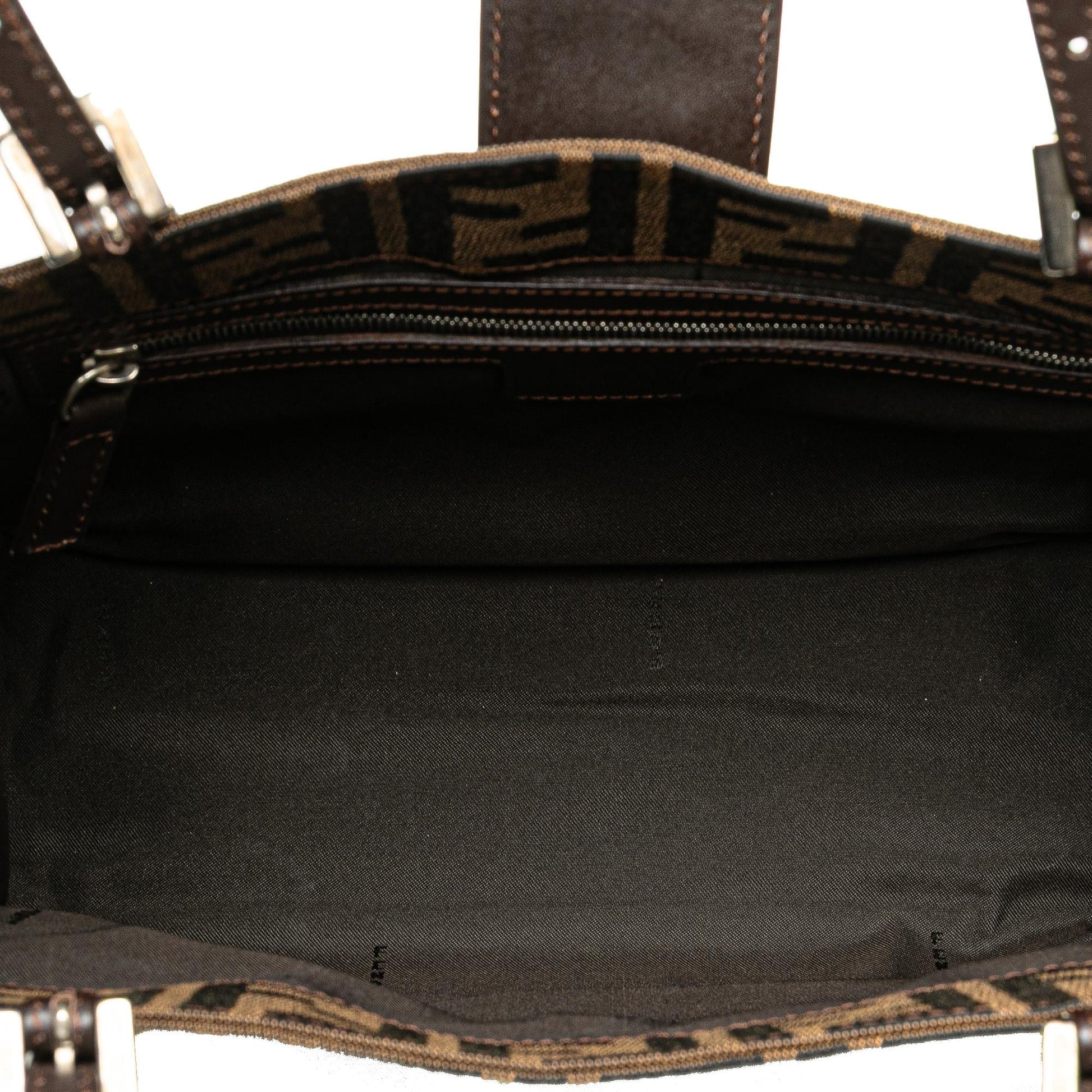 Fendi Zucca Canvas Shoulder Bag