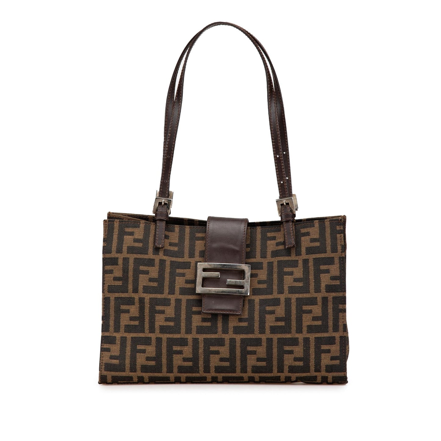Fendi Zucca Canvas Shoulder Bag