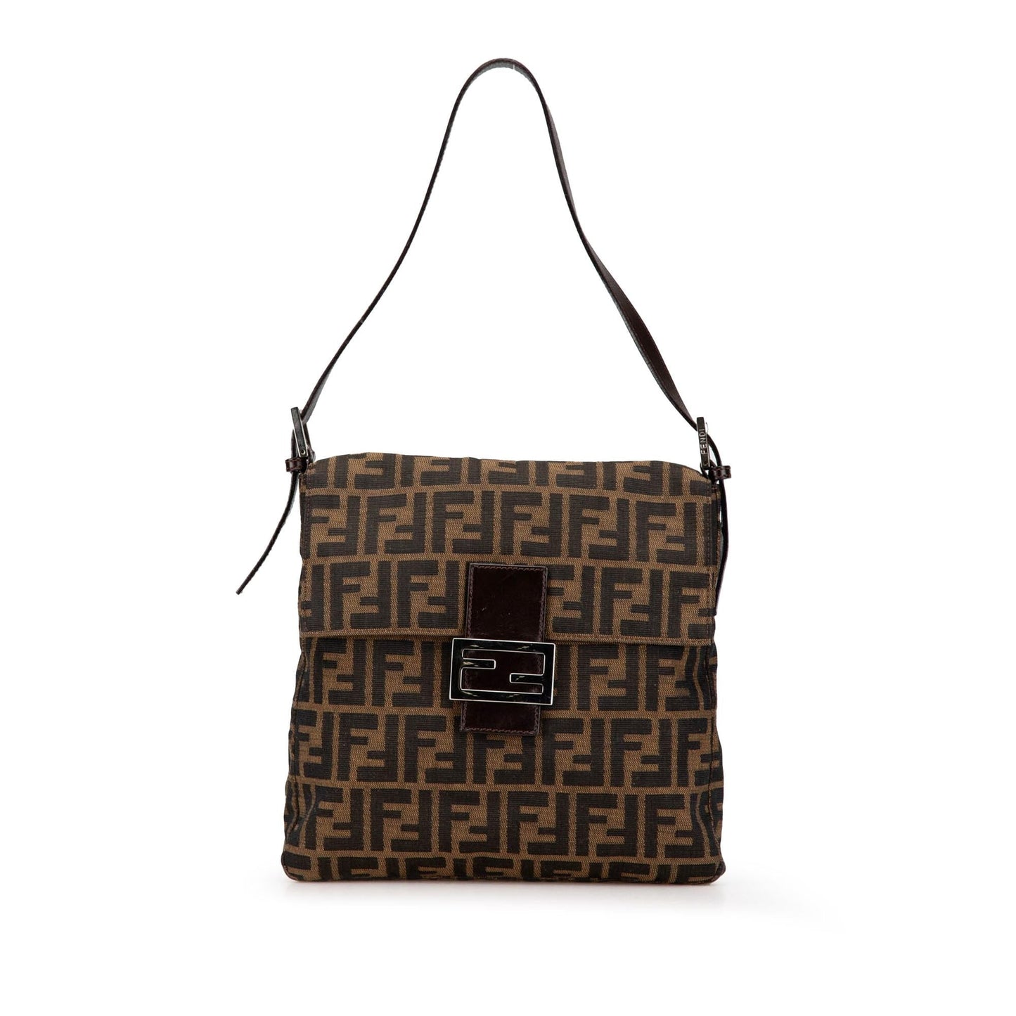 Fendi Zucca Canvas Shoulder Bag