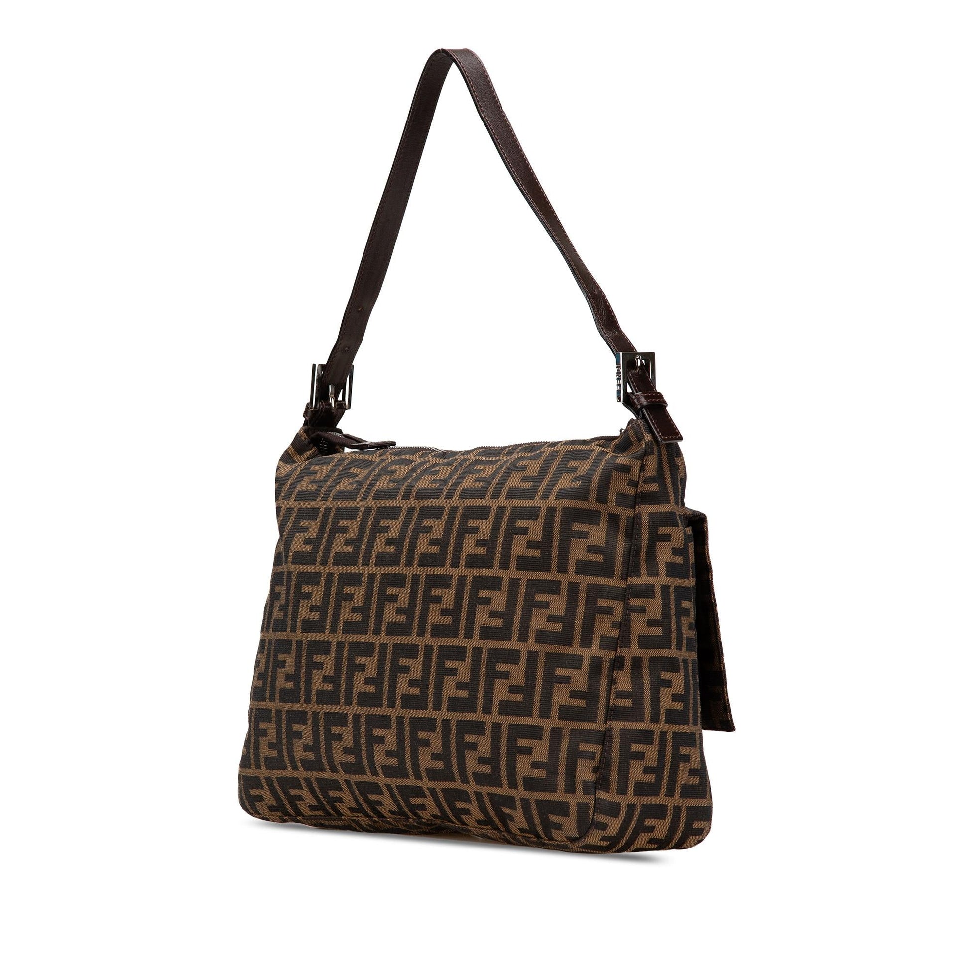 Fendi Zucca Canvas Shoulder Bag