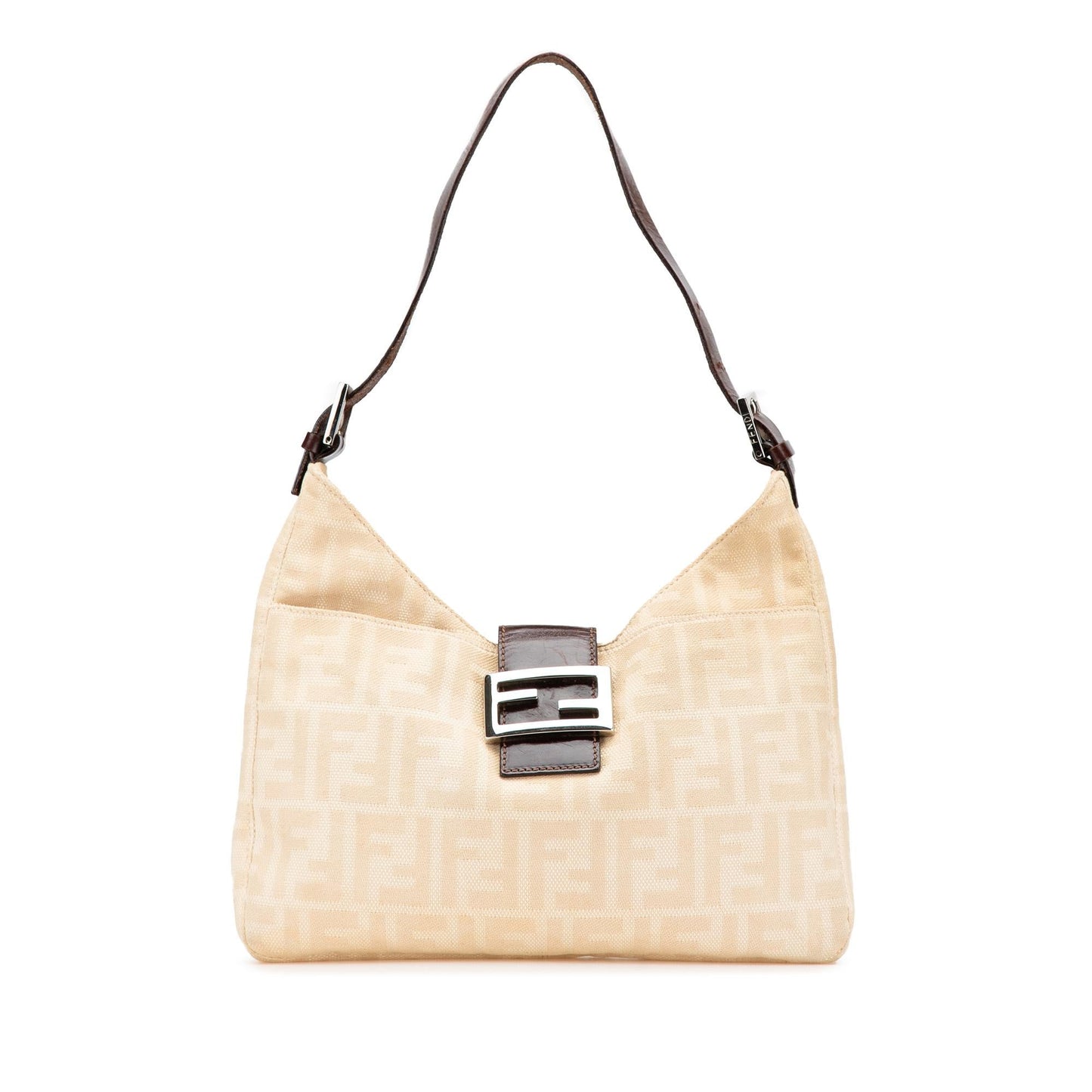 Fendi Zucca Canvas Shoulder Bag