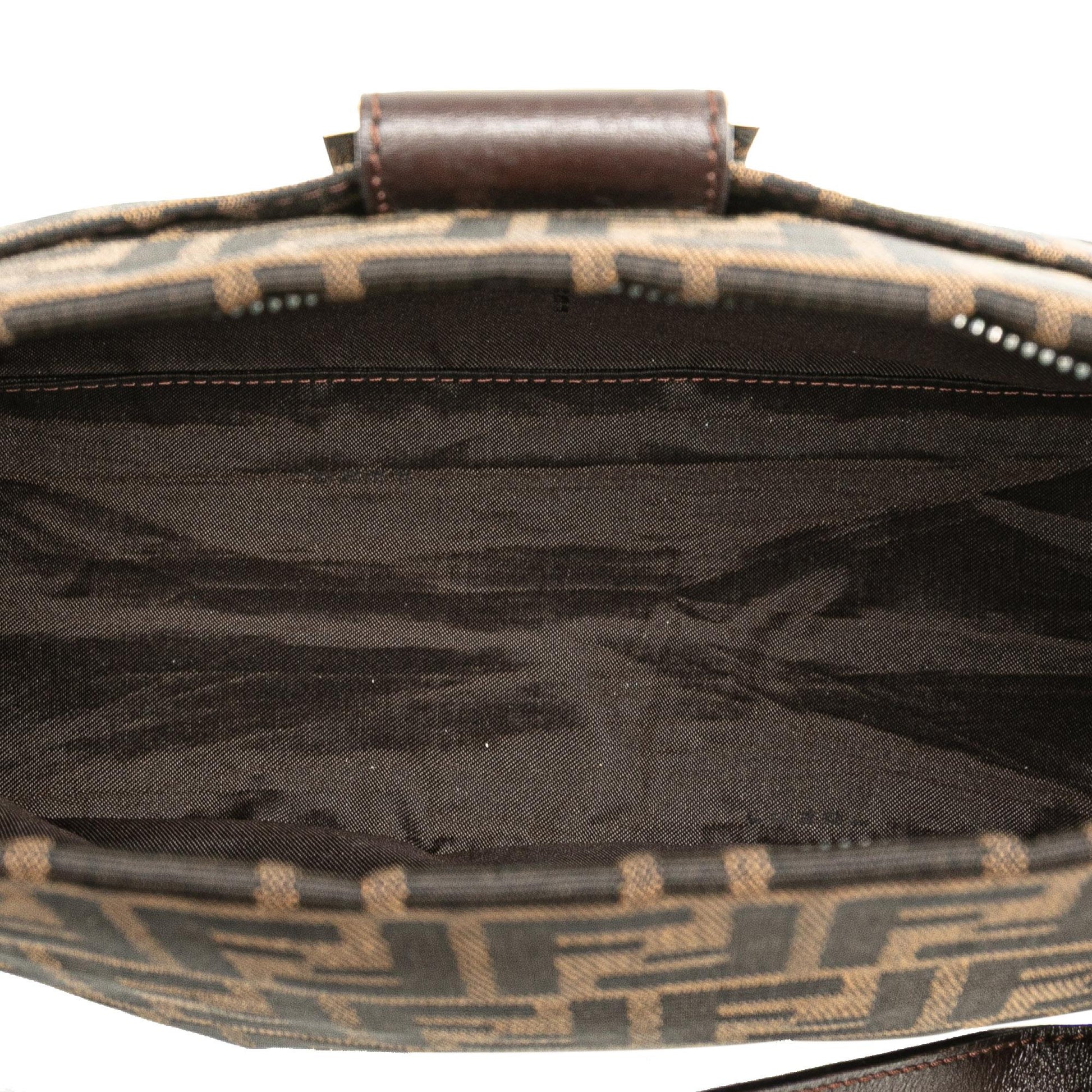 Fendi Zucca Canvas Shoulder Bag